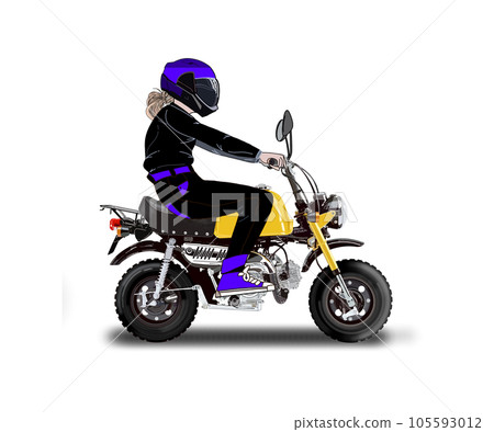 A woman wearing a helmet A woman wearing a helmet 105593012