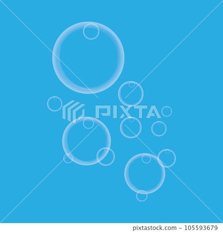 Natural realistic bubble design template 105593679