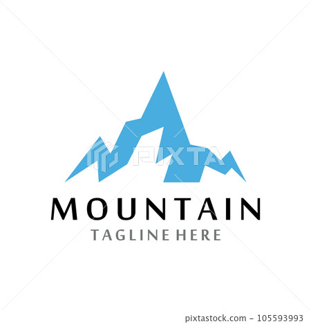 Mountain icon Logo 105593993