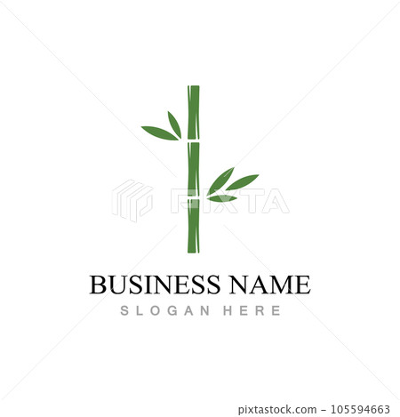 Bamboo Logo Template vector icon 105594663