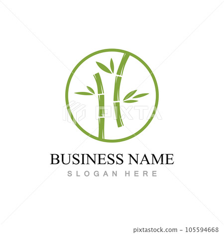 Bamboo Logo Template vector icon 105594668