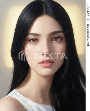 年輕女性的美麗形象 105594886