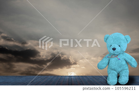 red bear isolated from white background 105596211