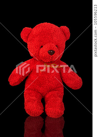 red bear isolated from white background red bear isolated from white background 105596213
