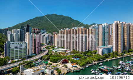 Aug 2 2023 Shau Kei Wan is district located eastern part of HK Island, Aug 2 2023 Shau Kei Wan is district located eastern part of HK Island, 105596715