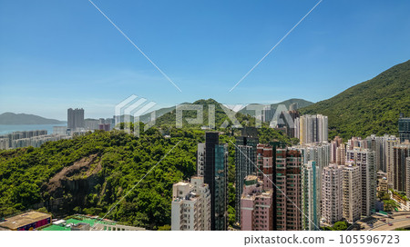 Aug 2 2023 Shau Kei Wan is district located eastern part of HK Island, Aug 2 2023 Shau Kei Wan is district located eastern part of HK Island, 105596723