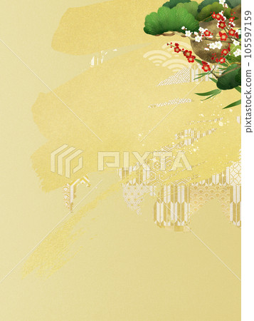 Luxurious background for New Year's cards 105597159