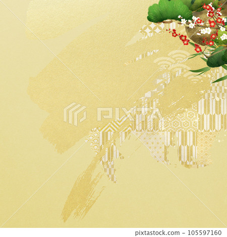 新年賀卡的豪華背景 105597160