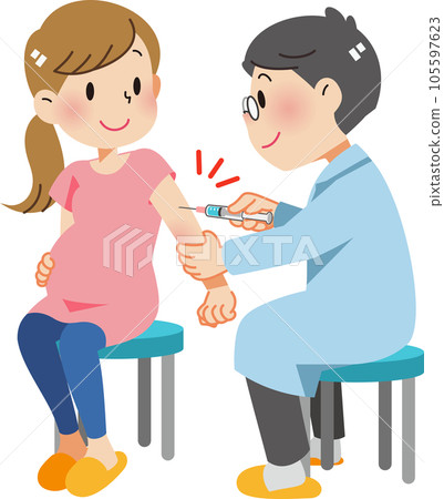 孕婦接受疫苗接種 105597623