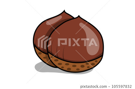 Pop chestnut illustration material Pop chestnut illustration material 105597832