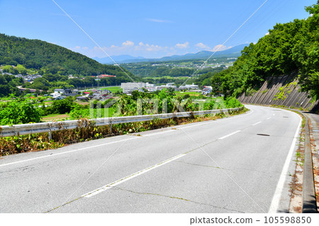 Modori Bridge / Chikuma River, looking towards Chikuma Elementary School (Komoro City, Nagano Prefecture) [August 2023] 105598850