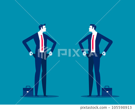 Financial crisis with heavy debt loans. Business poor households vector illustration Financial crisis with heavy debt loans. Business poor households vector illustration 105598913