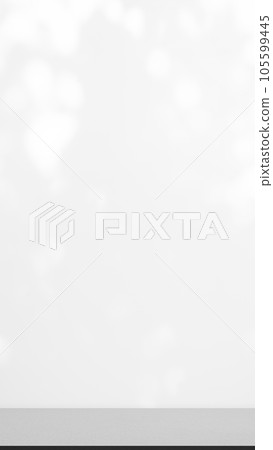 Serface Table Concrete Room Studio Background,Pattern Texture Design Vintage Style,Light Leaves Shadow on Wall with Free Space,Retro Grunge Empty Counter  Floor Room Backdrop,Interiors Shelf Overlay. 105599445