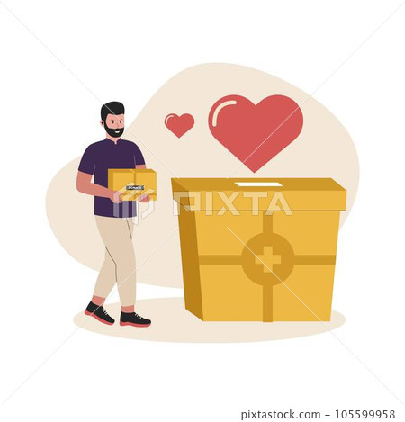 Vector charity day illustration 105599958