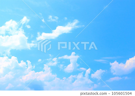 Blue sky and clouds background/texture 105601504