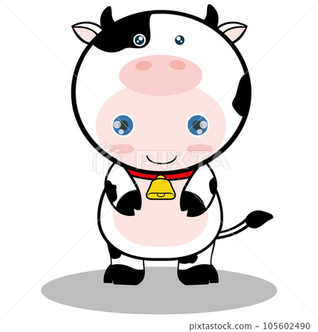 cartoon cow 105602490
