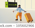 前往登機口的旅客 105602966