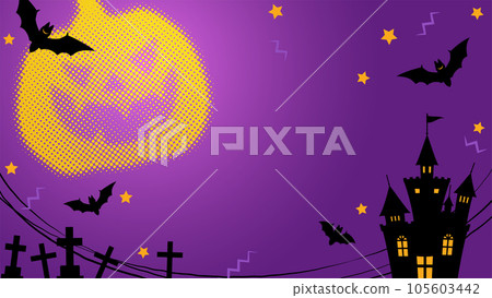 Pop and fashionable Halloween background illustration Pop and fashionable Halloween background illustration 105603442