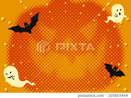 Pop and fashionable Halloween background illustration Pop and fashionable Halloween background illustration 105603444