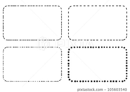 虛線框架集 105603540