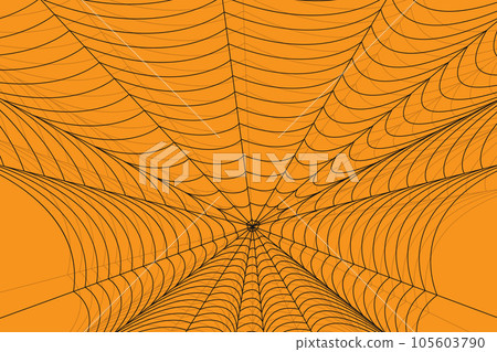 Halloween spider web net texture pattern on orange background Halloween spider web net texture pattern on orange background 105603790