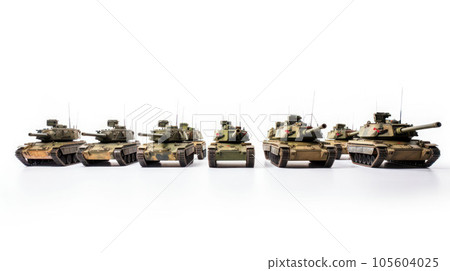 the tank army on white isolated background 105604025