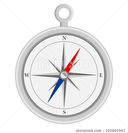 指南針的矢量圖。 105605943