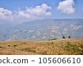 mountain landscape with clouds in Son La, Vietnam  105606610