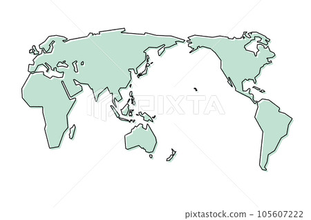 global world map 105607222