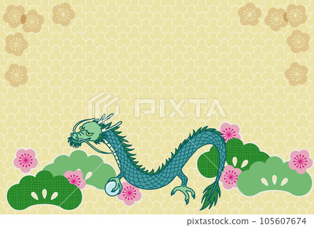 Dragon year's New Year's card material-no letters Dragon year's New Year's card material-no letters 105607674
