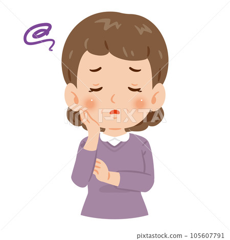 尷尬的中年婦女上半身 尷尬的中年婦女上半身 105607791