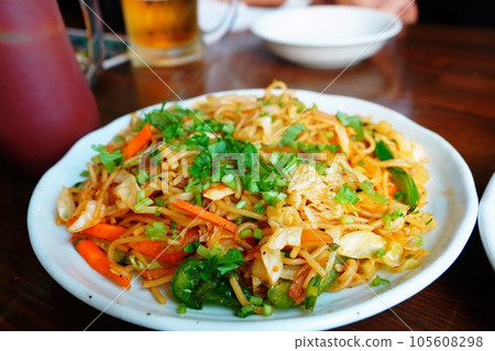 Nepali food (Chow men) 105608298