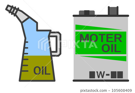 Illustration of motor oil that lubricates the engine 105608409