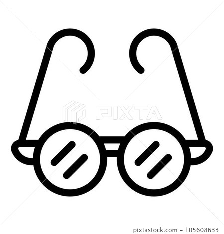 Optical glasses icon. Outline optical glasses vector icon for web design isolated on white background 105608633