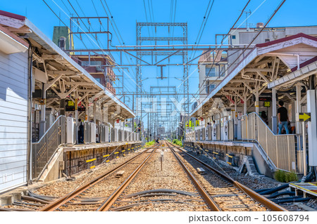 Urban scenery of Ota Ward, Tokyo Mitakesan Station 105608794