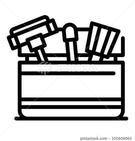 Pool tools icon. Outline pool tools vector icon for web design isolated on white background 105609065