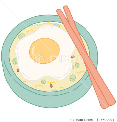 Fried Rice with Fried Egg 105609094