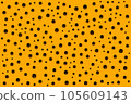seamless pattern with horror pumpkin circles 105609143