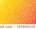 seamless pattern with horror pumpkin circles 105609144