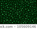 st patricks irish green leaf seamless pattern 105609146