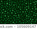 st patricks irish green leaf seamless pattern 105609147