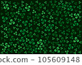 st patricks irish green leaf seamless pattern 105609148