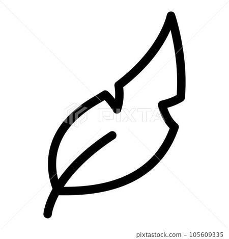 Pen feather icon. Outline pen feather vector icon for web design isolated on white background Pen feather icon. Outline pen feather vector icon for web design isolated on white background 105609335