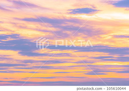 Calm sunset sky Calm sunset sky 105610044