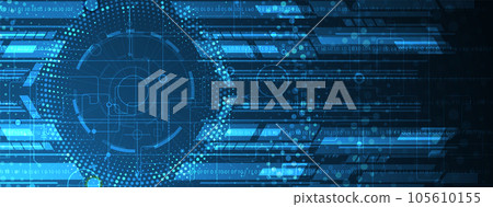 Abstract hexagon background. Technology poligonal design. Digital futuristic minimalism 105610155