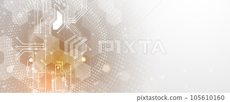 Abstract hexagon background. Technology poligonal design. Digital futuristic minimalism Abstract hexagon background. Technology poligonal design. Digital futuristic minimalism 105610160