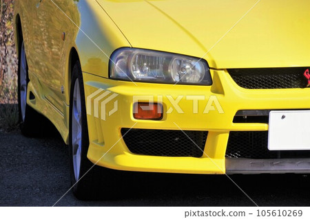 汽車圖片日產第10代Skyline 2門轎跑車前面罩 105610269