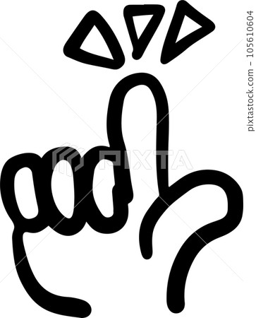 Pointing index finger Right hand Pointing index finger Right hand 105610604
