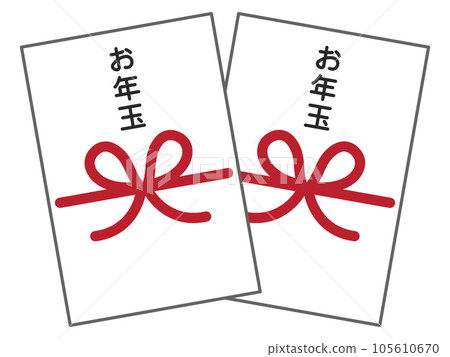 New Year's card material New Year's gift illustrations 105610670