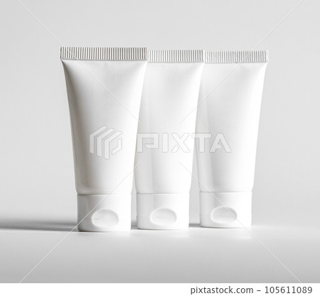 Cream tubes mockups. Cosmetic containers, cream package mock ups 105611089